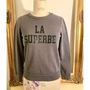 Madewell x Sézanne | “La Superbe”  • French Terry Pullover Grey Sweatshirt